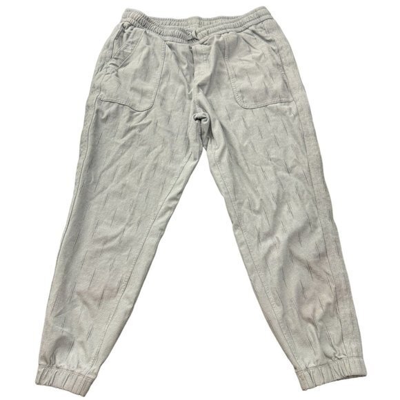 ATHLETA GREY CABO LINEN‎ JOGGERS SIZE M | D1 - Picture 1 of 5